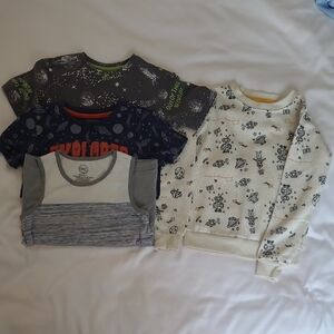 Boys Clothing Bundle - Shirts And Sweater - Size S (6-7)